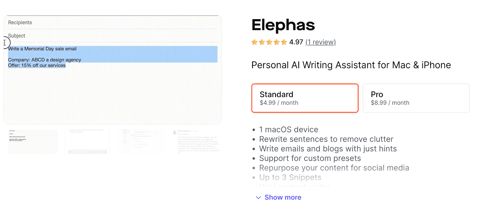 Whop elephas
