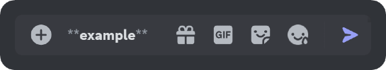 Example of the bold formatting in Discord