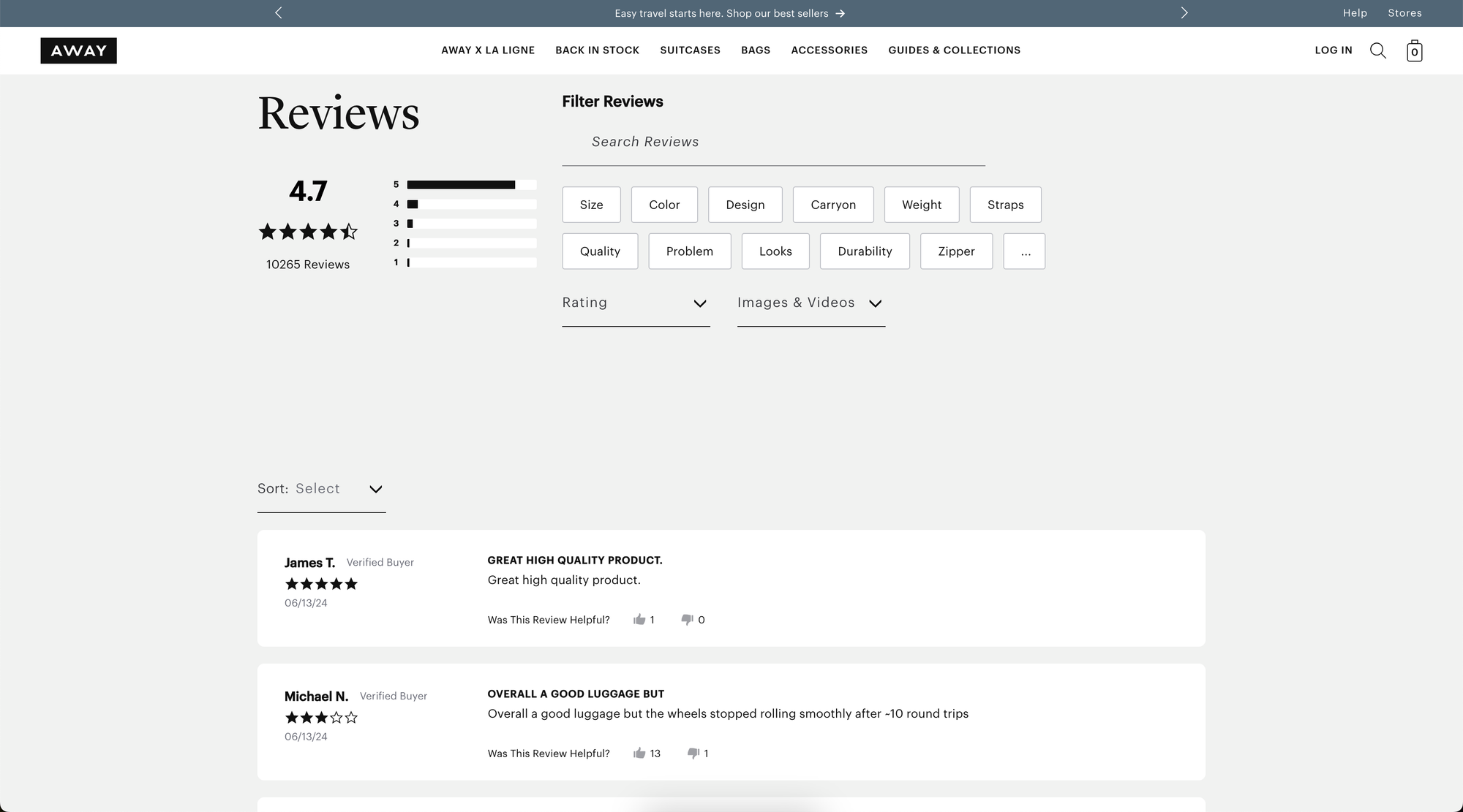 Quality reviews