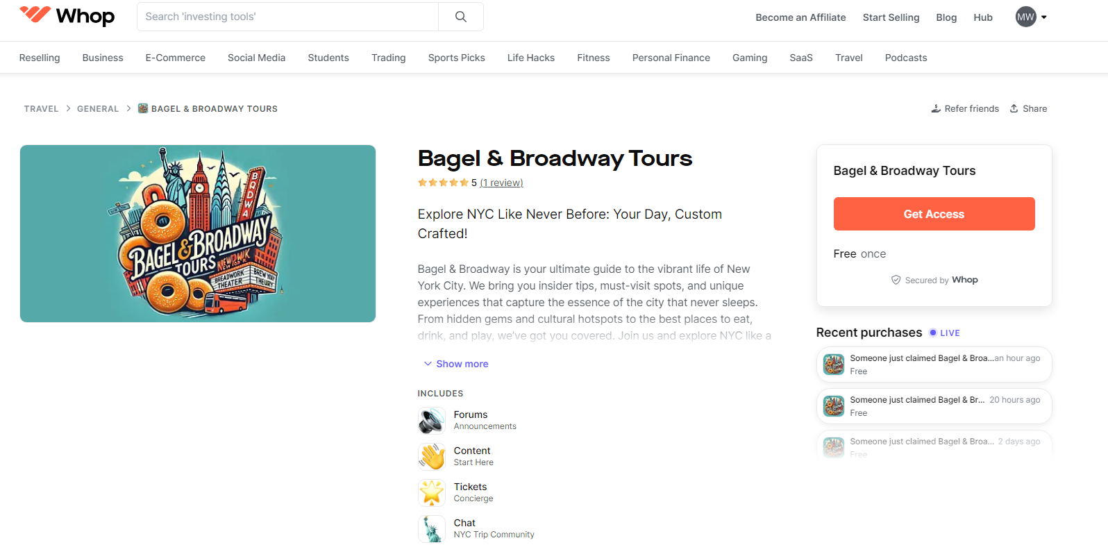 whop travel guides