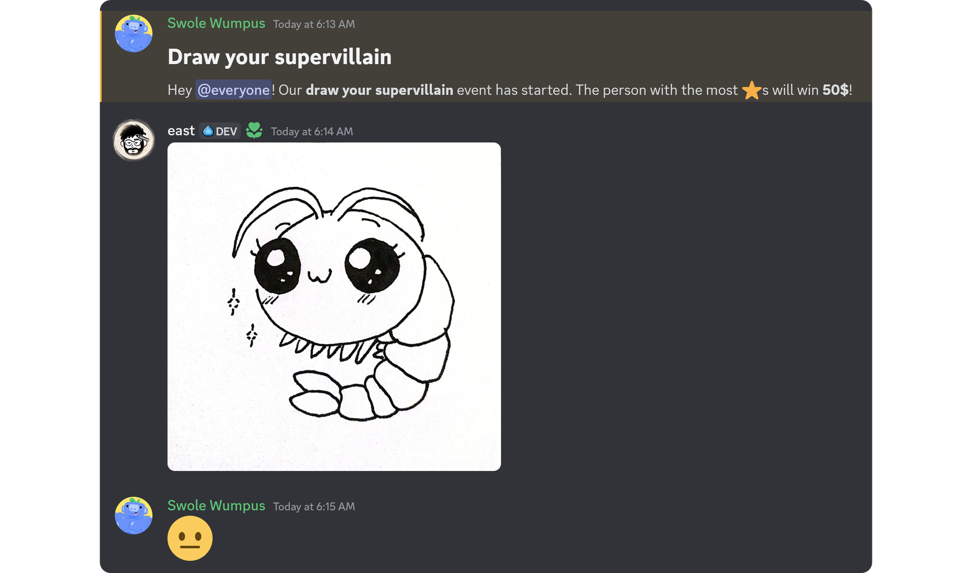 A Discord chat