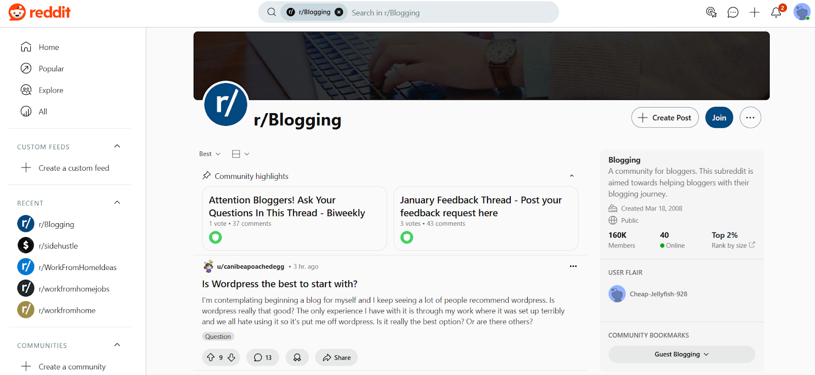r/blogging